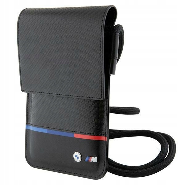 Taška Bmw Bmowbpucartcbk Wallet Bag čierna/čierna Carbon Tricolor Line