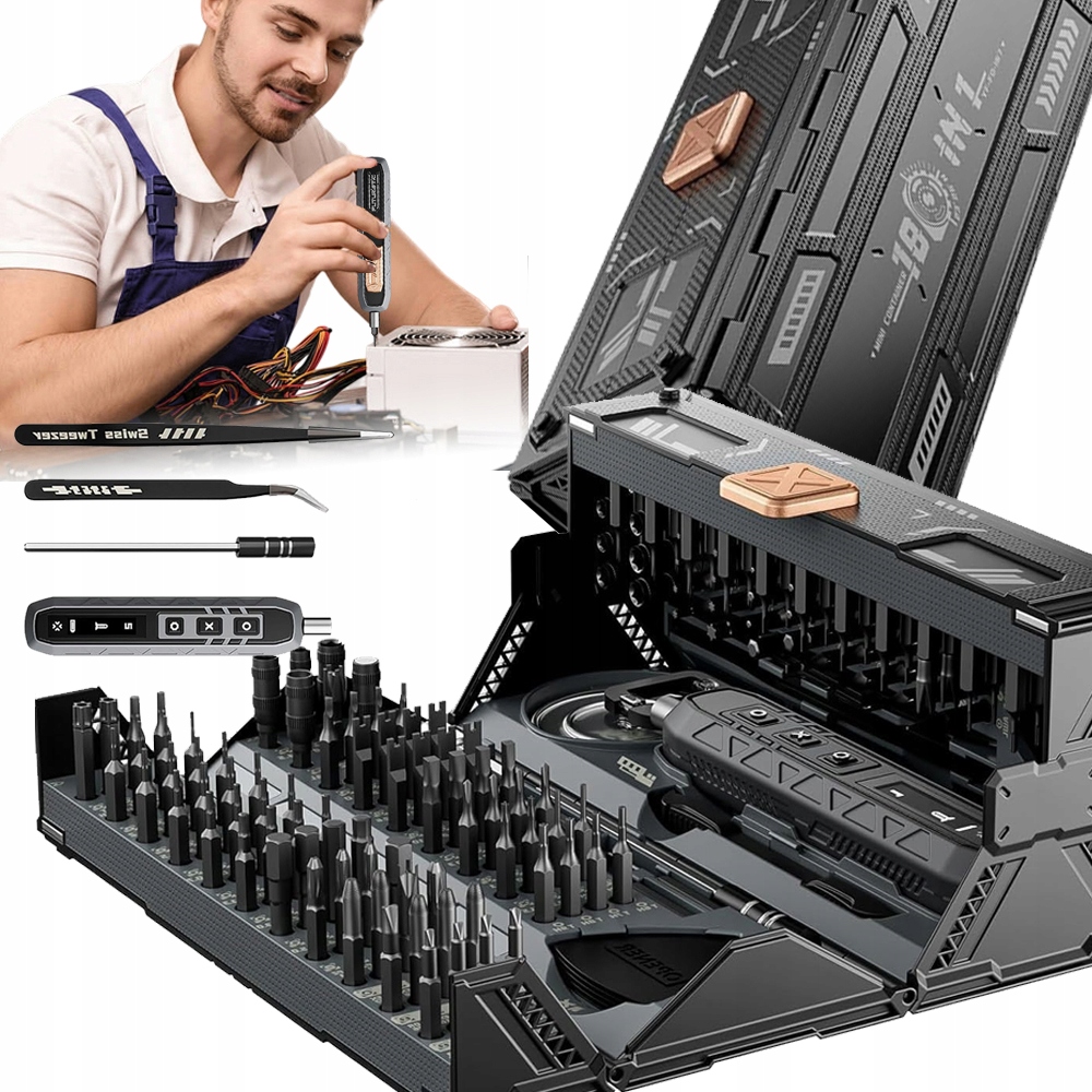 Sada Přesných Šroubováků Univerzální Šroubovák 180v1