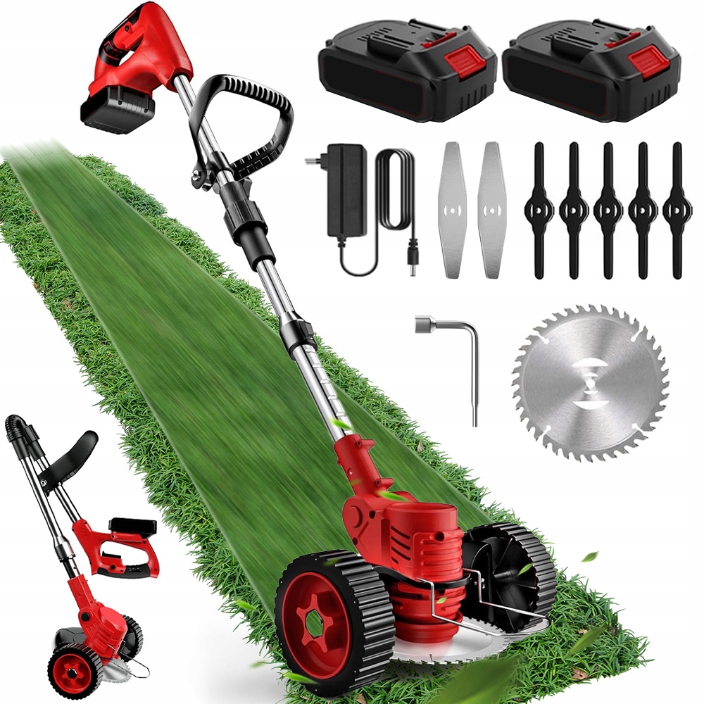 Elektrická akumulátorová sekačka 18 V 1300 mAh 18000 ot/min Lehká Folding