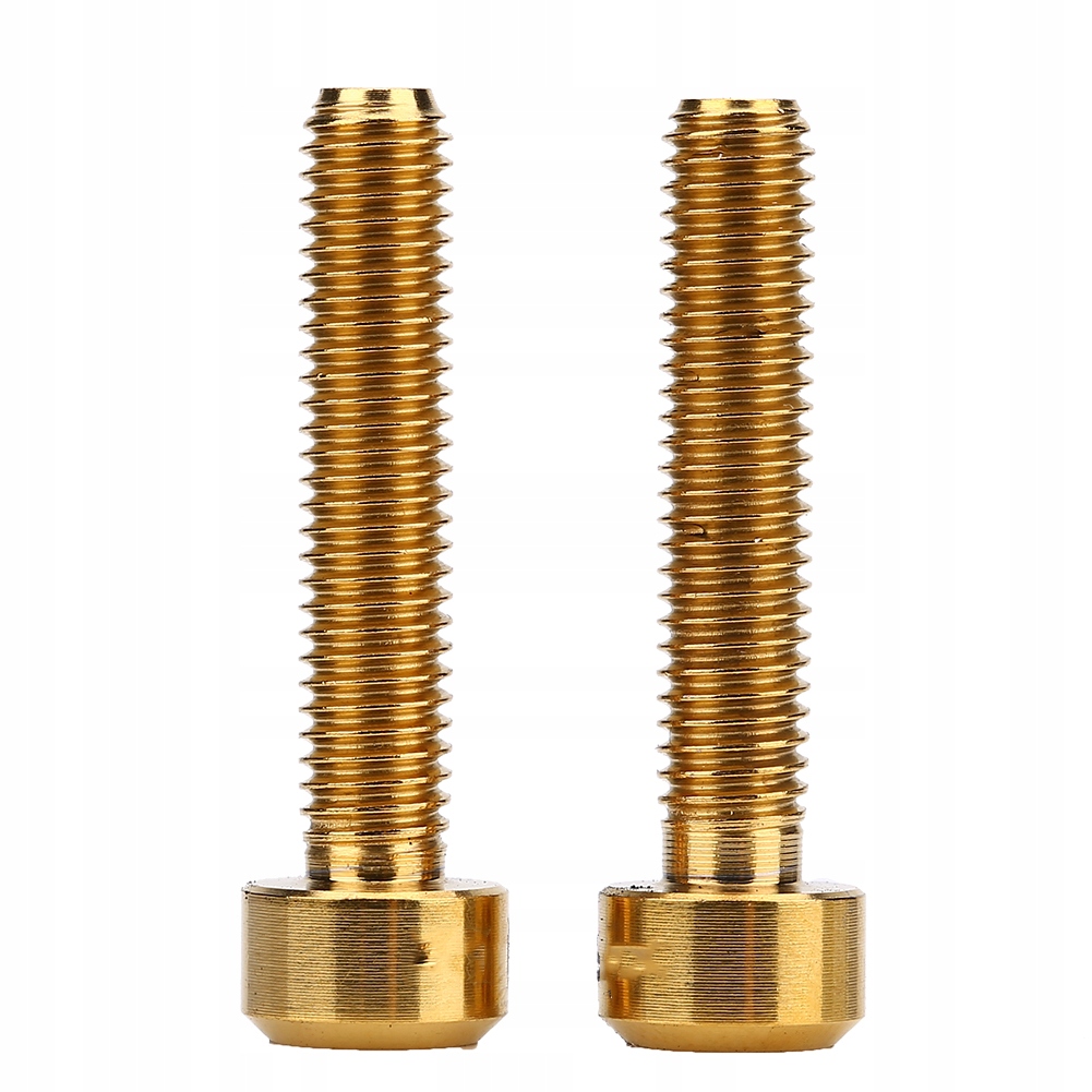 Śruba Do Mostek Rowerowy Stop Tytanu M5X25MM 2 Szt Złoto