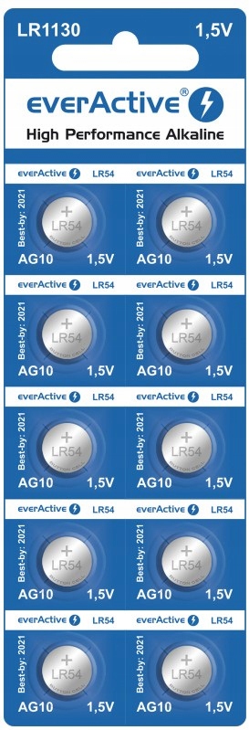 

Everactive Baterie alkaliczne mini G10 LR1130 LR54