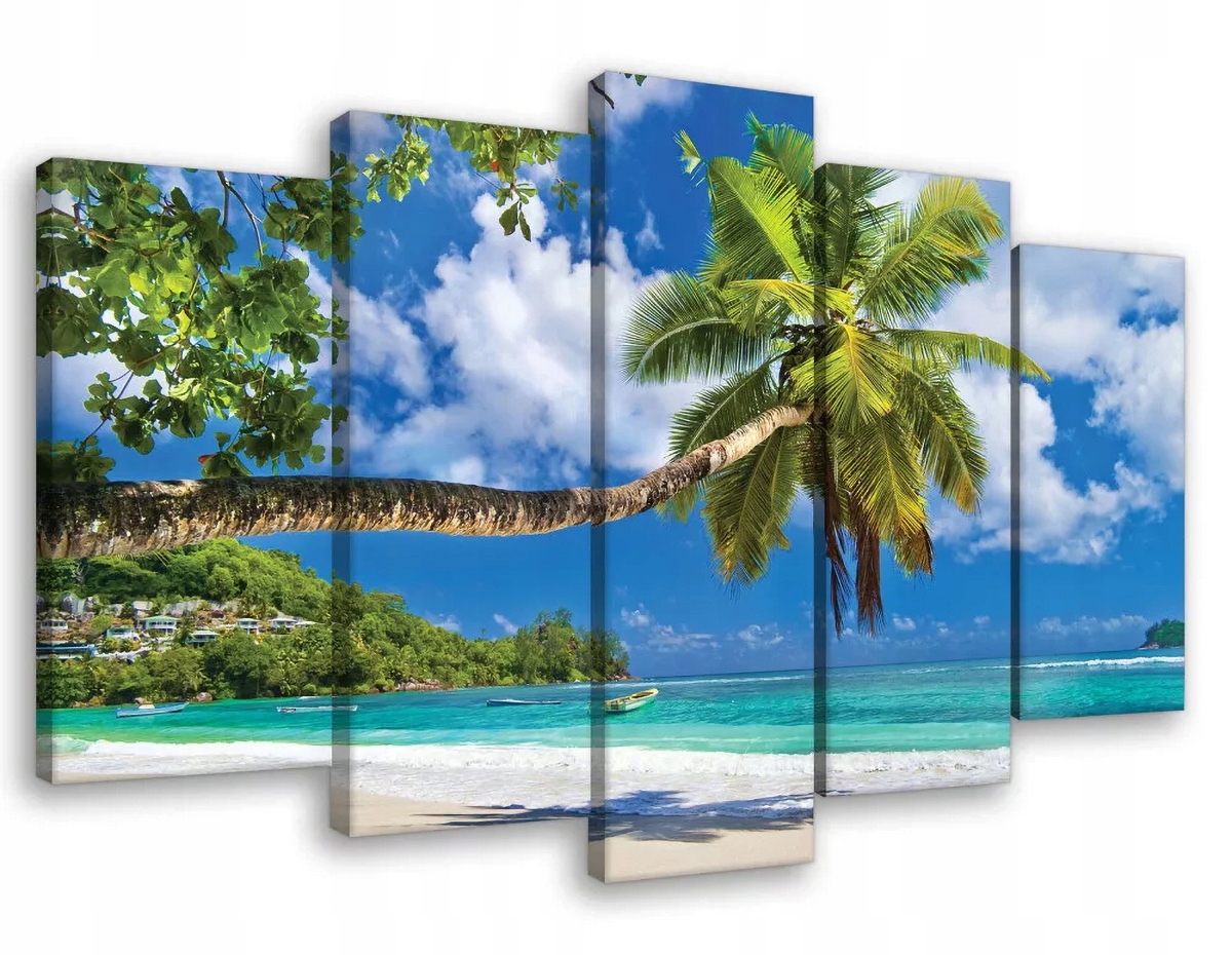 Obraz Na Plátně Canvas 100x60 Pláž Palmy Oceán