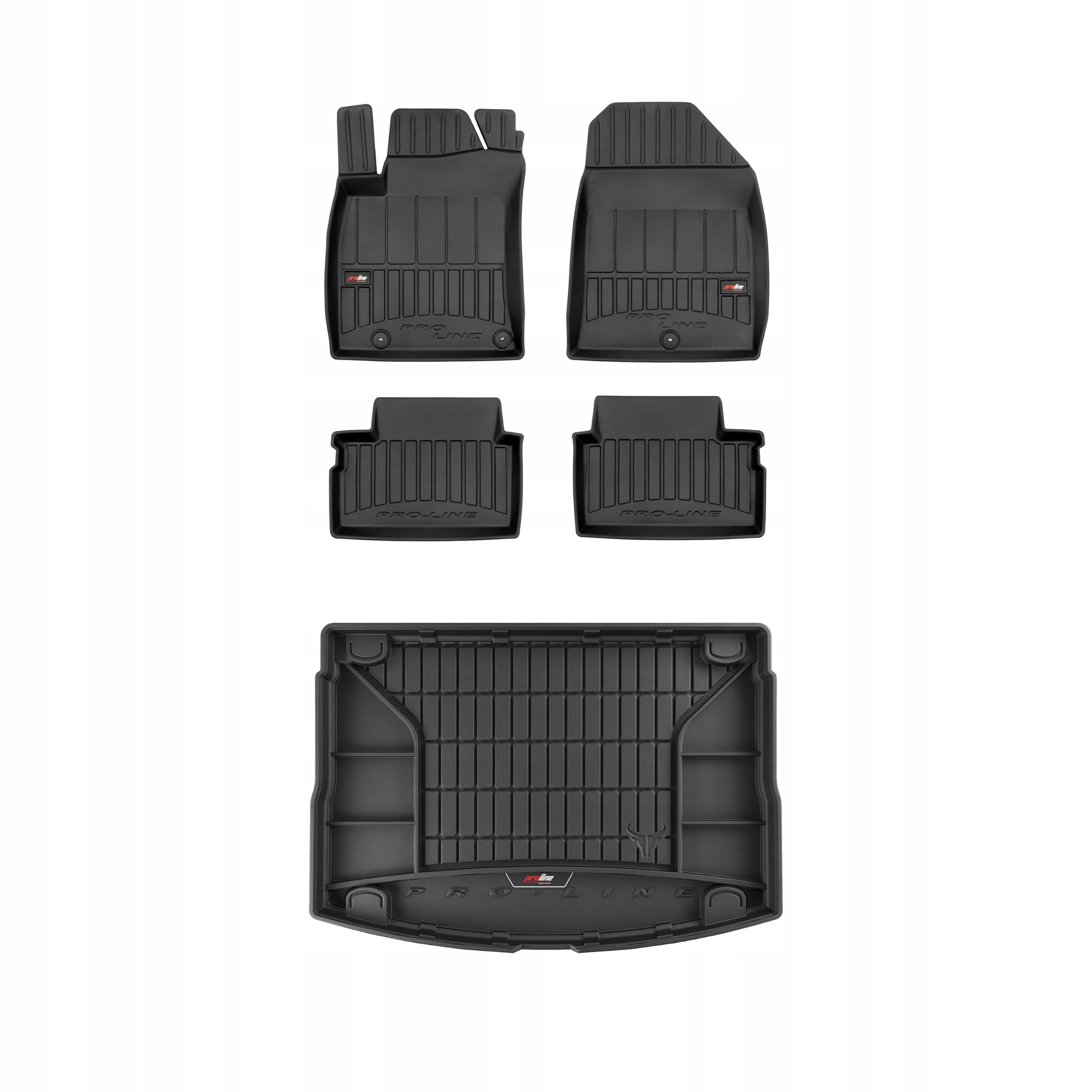 Frogum 3D Sada gumových kobercov a rohoží s logom pre Hyundai i30 III od 2017