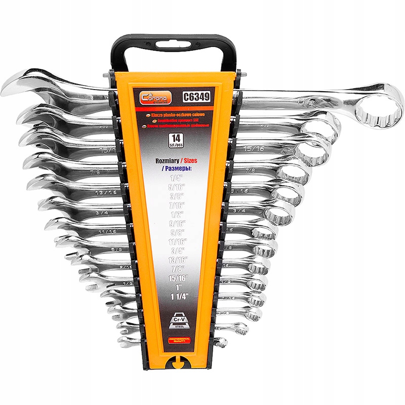 

Klucze Pł.-oczk. Calowe 1/4'-1 1/4' 14 El. C6349