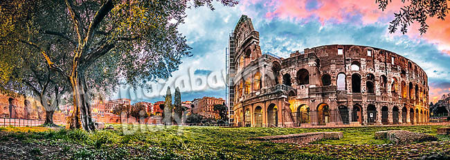 Puzzle 1000 panorama Colloseum o poranku 29030 Marka Trefl