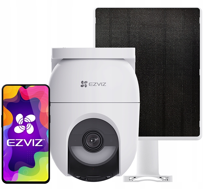 Bezdrôtová Wifi kamera CB8 Lite 4MPx Ezviz Audio Ai Solárny panel