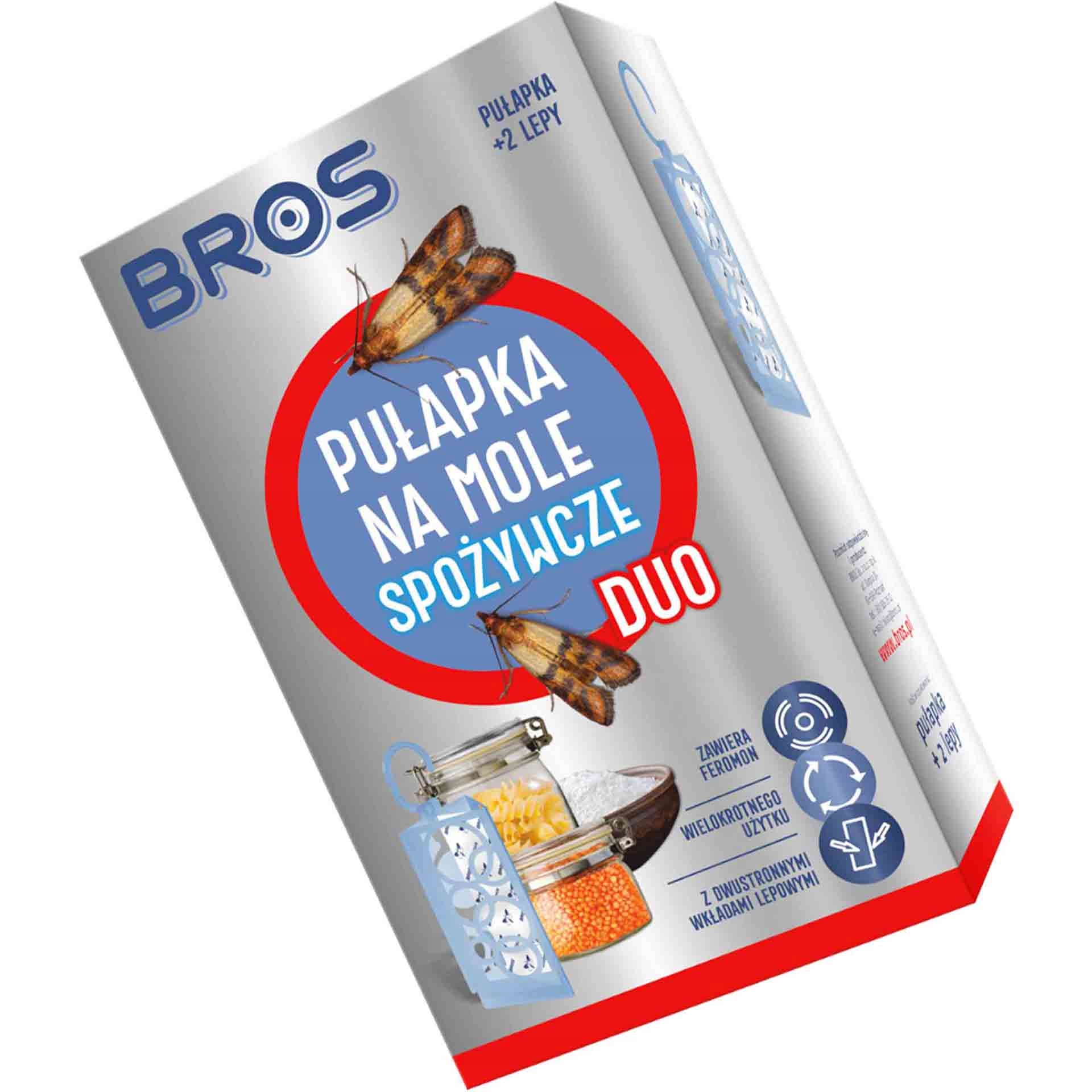 

Bros Pułapka Na Mole Spożywcze Duo 2 Wkłady