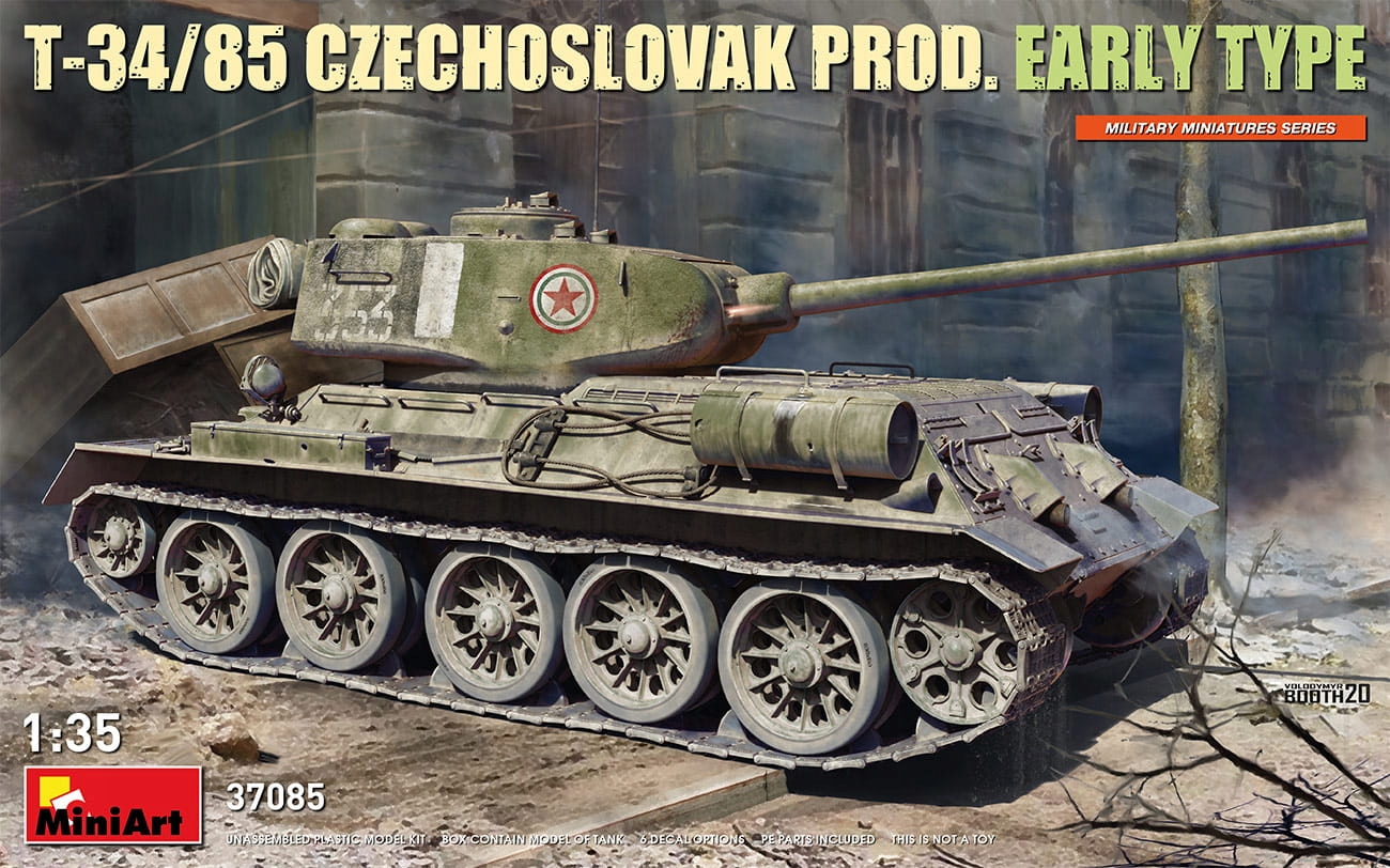 T-34/85 Czechoslovak Prod. Typ 1:35 MiniArt 37085