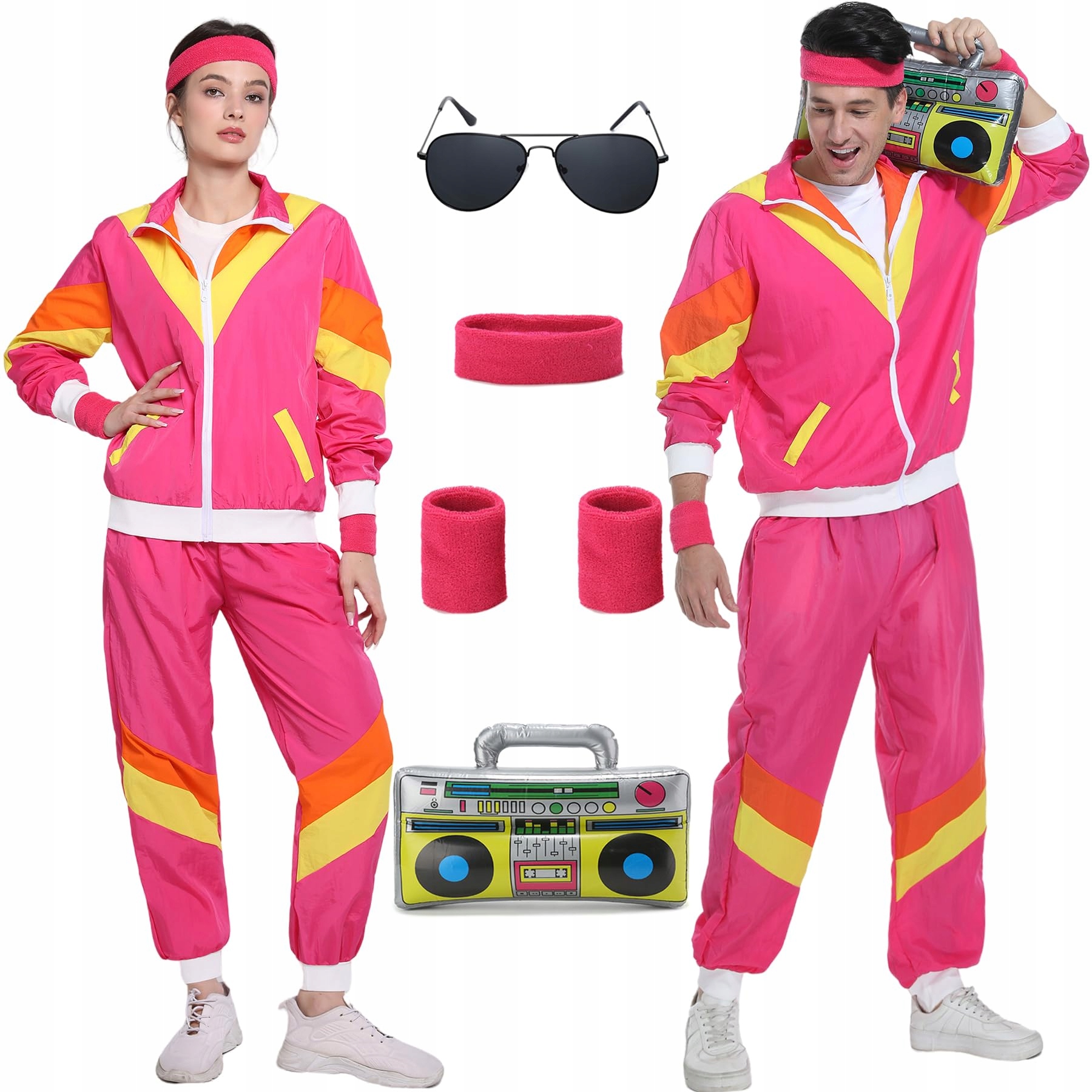 Kostým Retro kostým 80. léta Akcesoria Teplákovka XXL