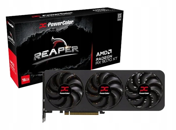 Karta graficzna PowerColor Reaper Radeon RX 9070 XT 16GB GDDR6 256bit FSR