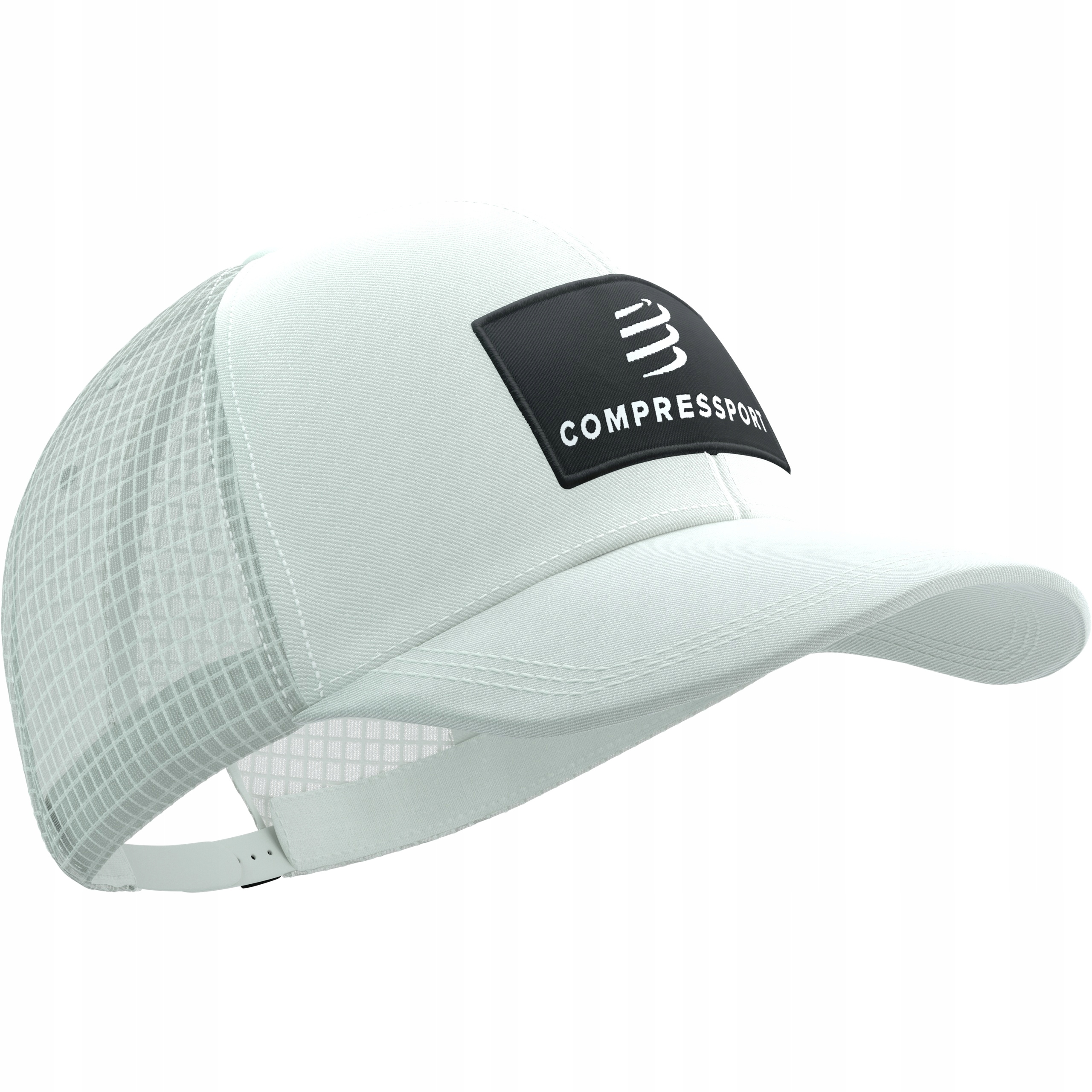 Czapka z Daszkiem Compressport Lifestyle Trucker 6P Cap Biała Uniwersalna