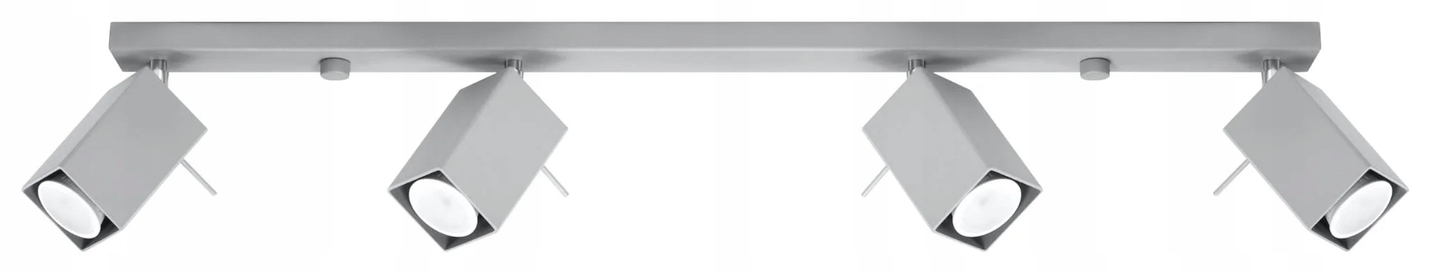 Industriálna stropná lampa Merida 4L šedá Sollux Lighting