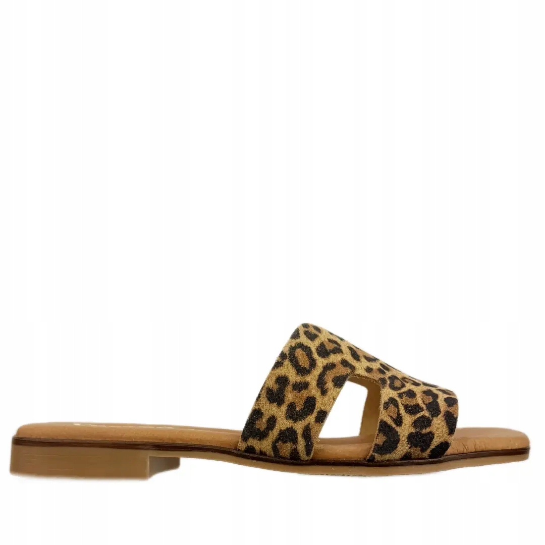 Nazouváky pantofle Verano 3053 leopard 40, bronzová barva