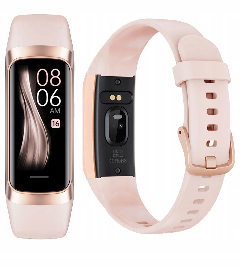 SMARTWATCH ZEGAREK DAMSKI MĘSKI SMARTBAND SPORT MENU POLSKIE PULS PL KROKI Transmisja danych brak