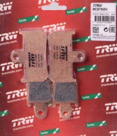 MCB795SV - Колодки передні TRW LUCAS YAMAHA 1700 V-Max ABS 09-16