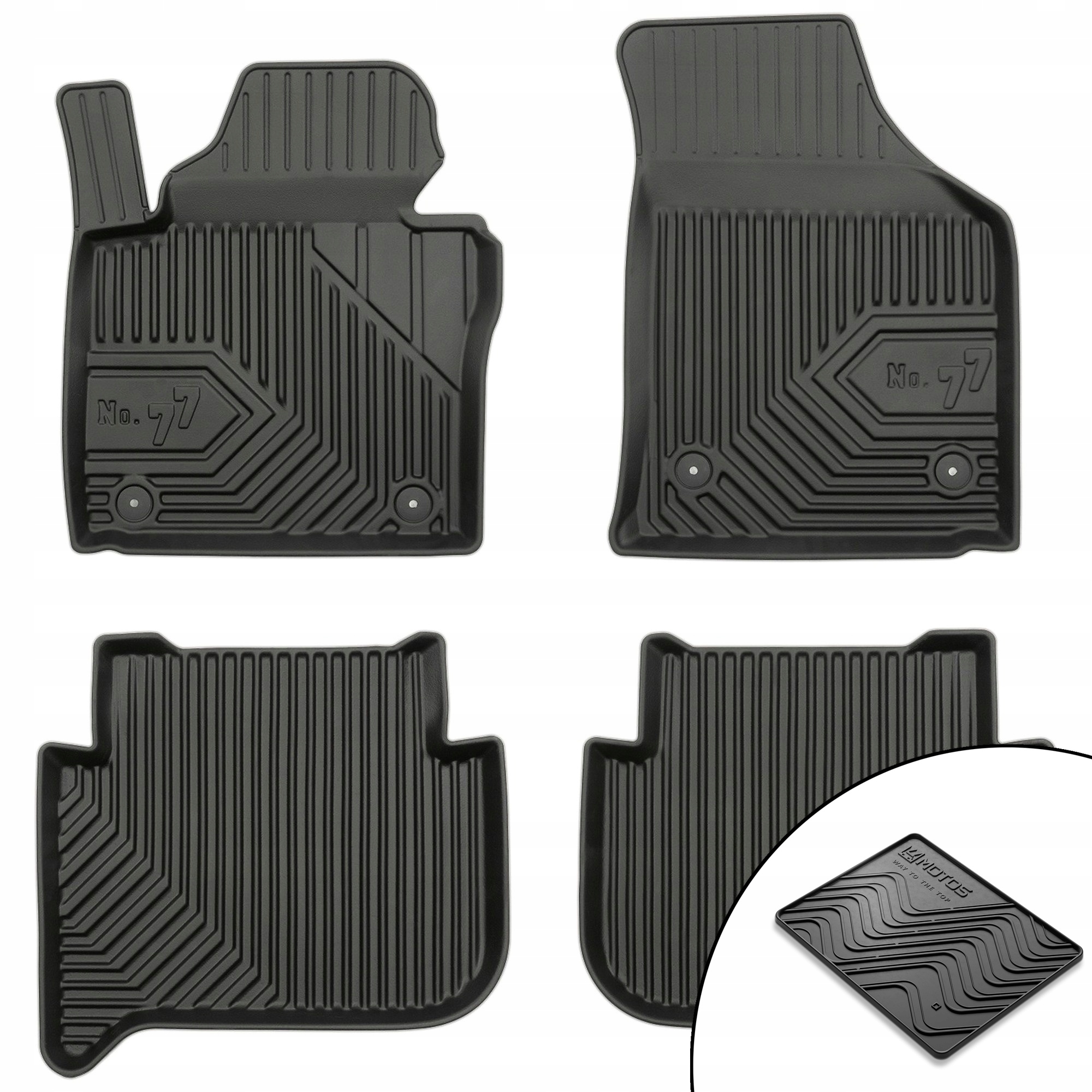 Dywaniki gumowe No.77 Volkswagen Touran I 2003-2010 przed liftingiem mata