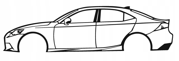 nástěnná dekorace Obraz Auto Lexus IS350