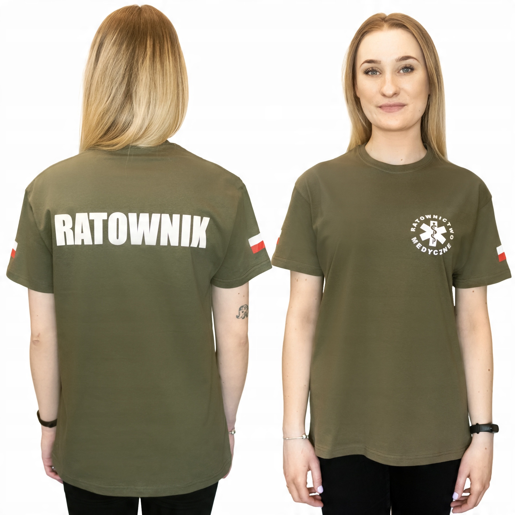 

Koszulka Ratownik Olive Flagi T-shirt 190g XL