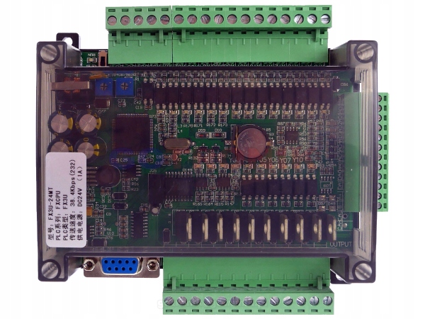 Sterownik Plc Fx FX3U-24MT -6AD2DA-RS485 RS232 Wyjścia Tranzystorowe