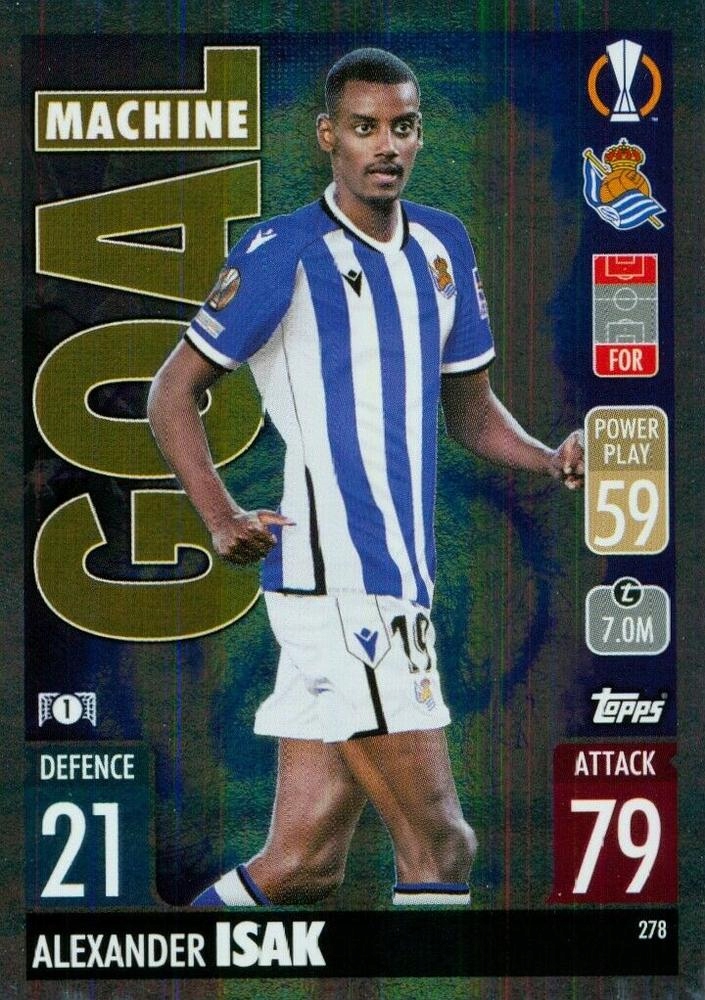Match Attax 2021/22 278 Alexander Isak Topps