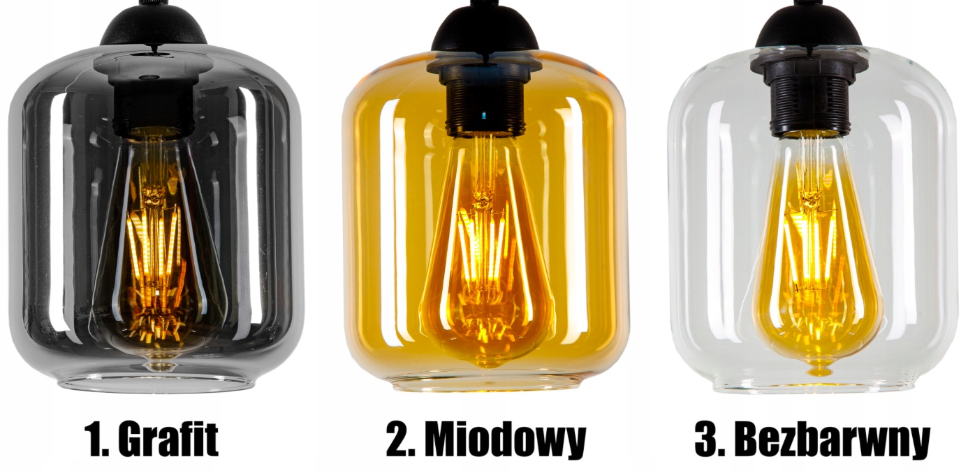 SZKLANA LAMPA WISZĄCA SUFITOWA ŻYRANDOL PLAFON LED Kolekcja GLASS NOVA