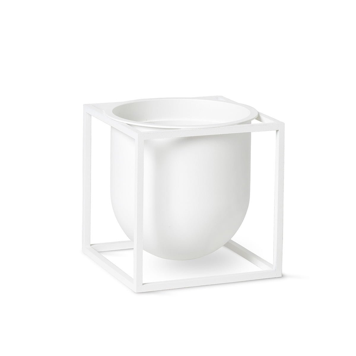 by Lassen Kubus Kvetináč na kvety 14 cm Biely