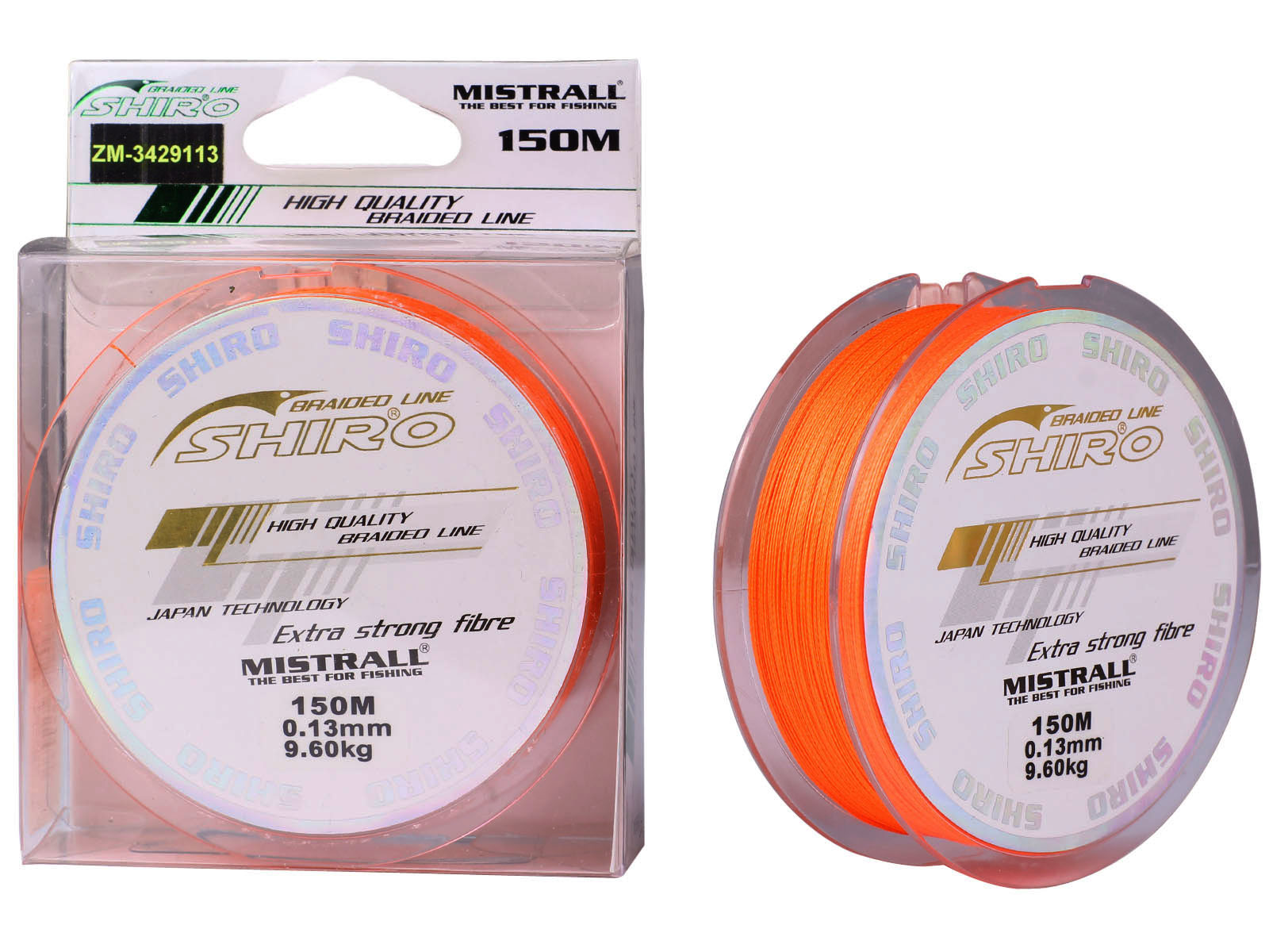 

Plecionka Mistrall Shiro X4 0,08 mm 150m Orange