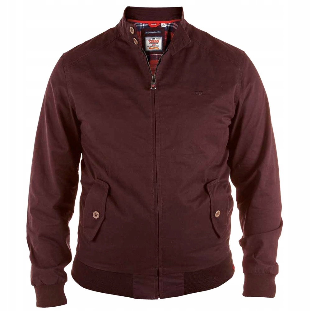 D555 bunda pánská Windsor nadměrná velikost 4XL bordó