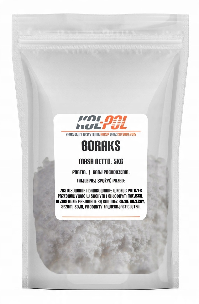 

Boraks 10-WODNY 5kg Boraks 99,99% czystości