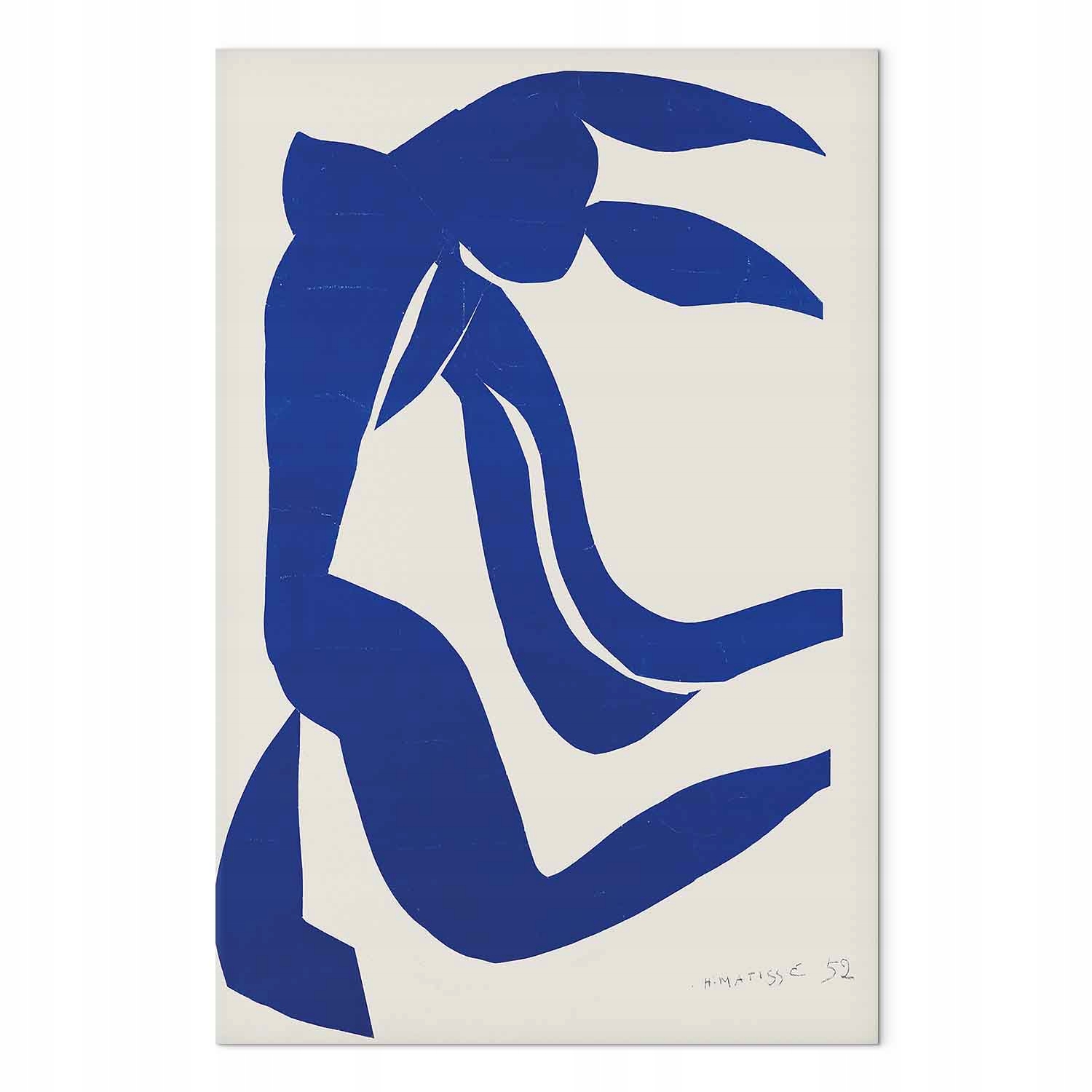 Obraz na plátně canvas Henri Matisse Modrý akt II Koláž 80x120 cm