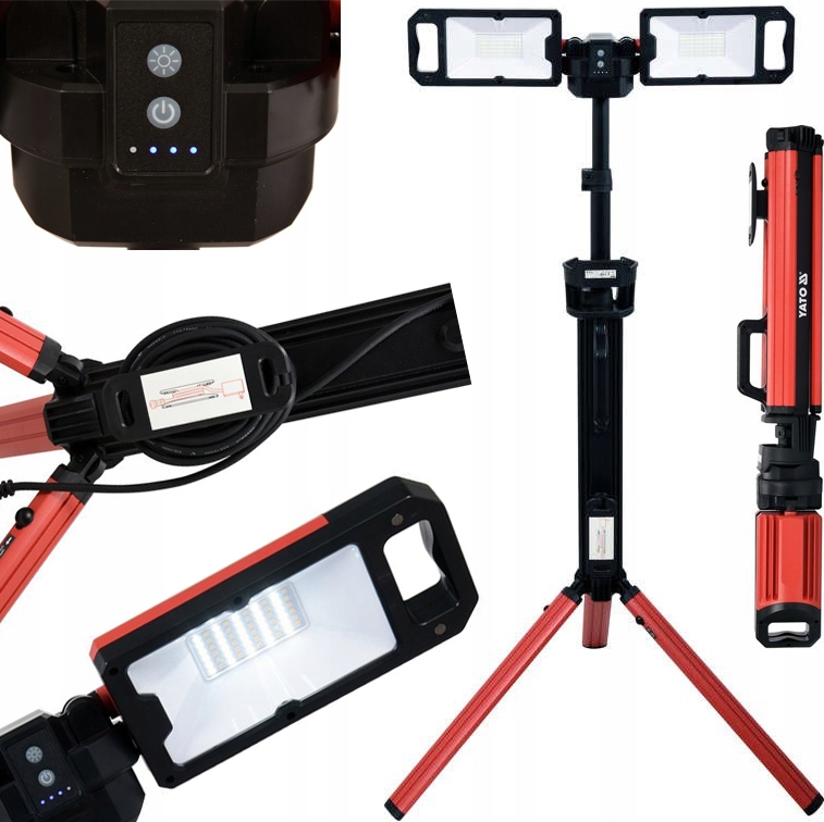 

Yato Reflektor Statywie Halogen Akumulatorowy 230V