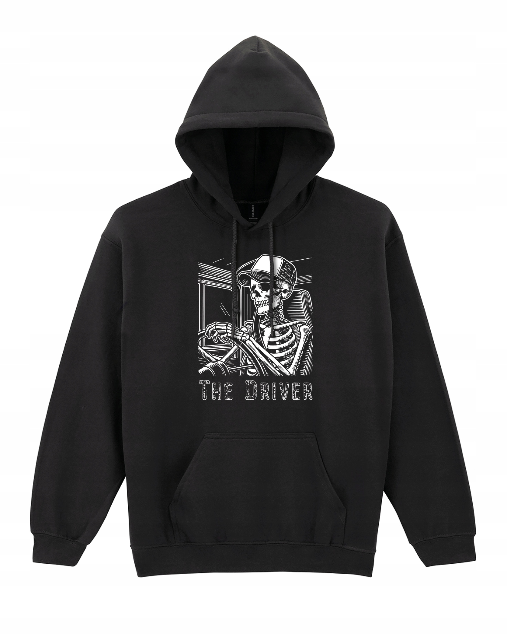 Mikina pro řidiče The Driver Kostra Motorismus Řidič Černá L