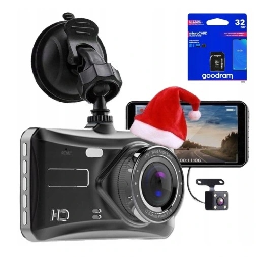 WIDEOREJESTRATOR JAZDY DOTYKOWY MenuPL WIDEO REJESTRATOR KAMERA COFANIA