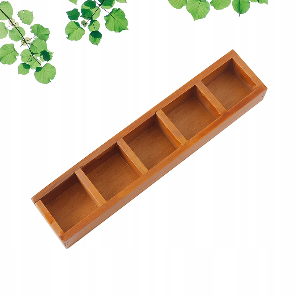 Drewniany pojemnik na biurko. Drewniany schowek Szerokość produktu 8 cm