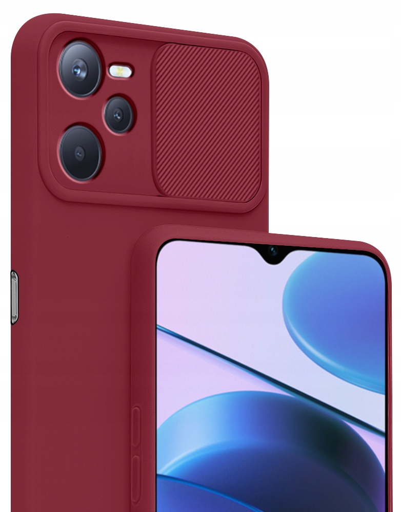 

Etui Silicone CamShield Szkło 9H do Realme C35