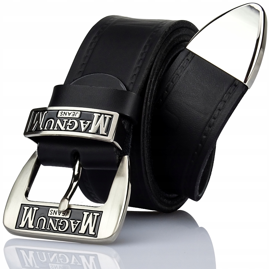 

Męski Szeroki Pasek do Jeansów Duża Klamra 110cm