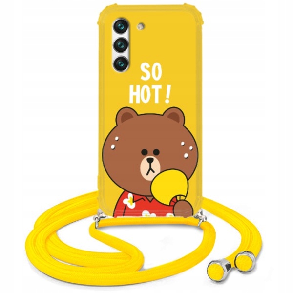 

Etui Crossbody Żółty Do Samsung S22 Miś Hard
