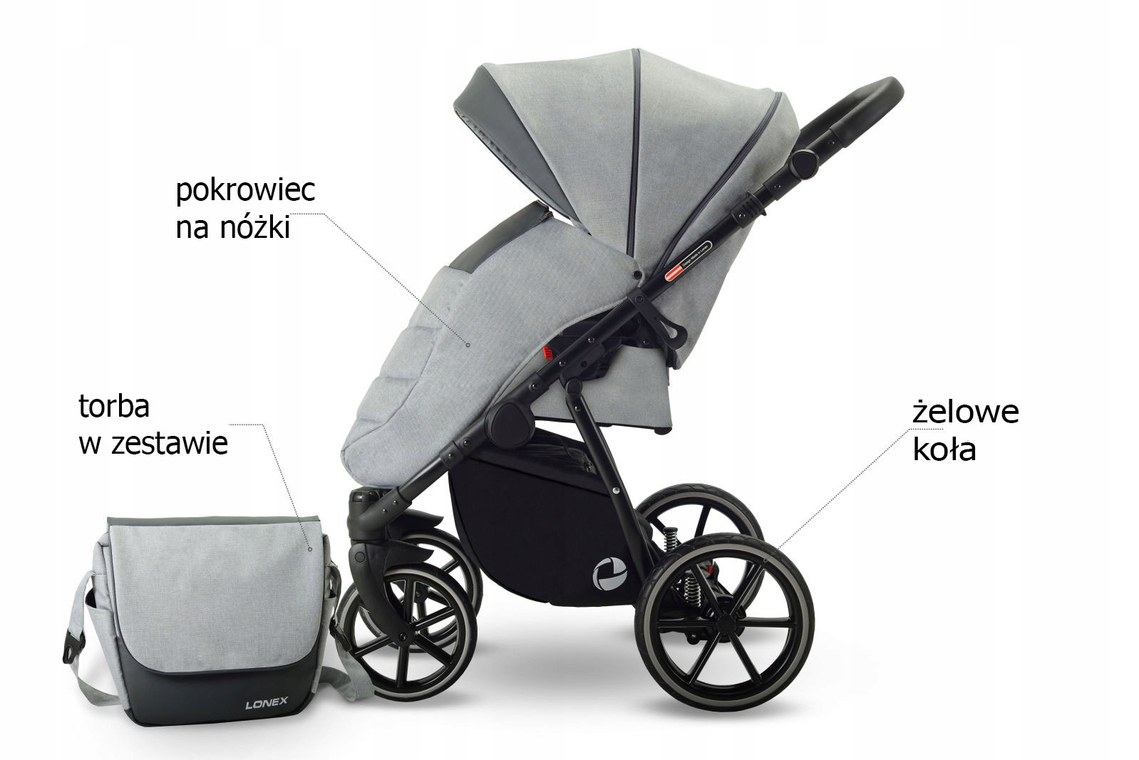 Lonex Sport wózek spacerowy zielony Model Sport