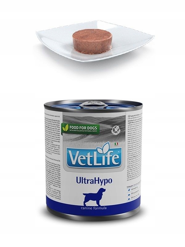 Vlhké krmivo pro psy ryba konzerva Vet Life Dog Ultrahypo 300 g