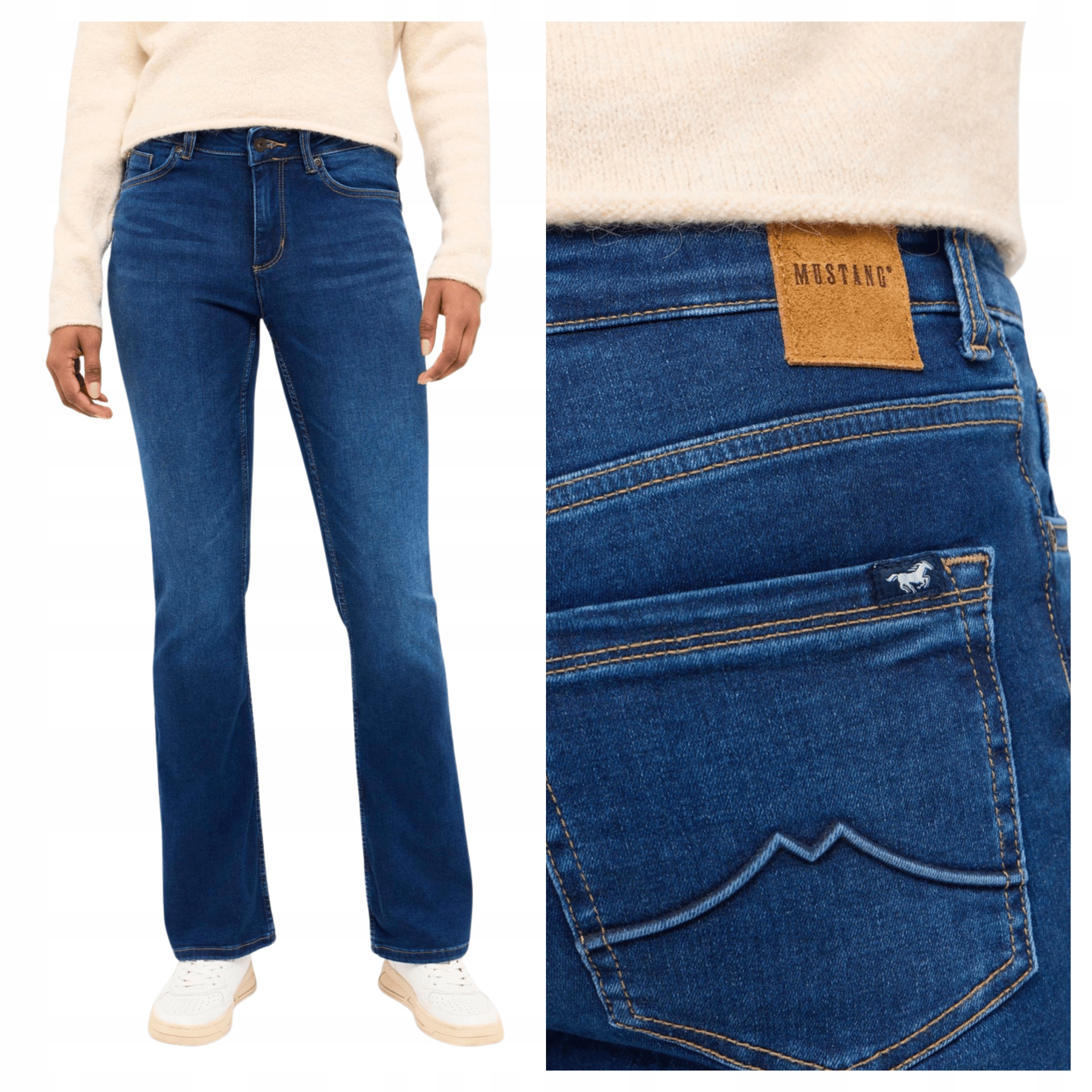 Mustang Shelby Slim Boot W30 L32 Dámské džínové kalhoty džíny Přiléhavé