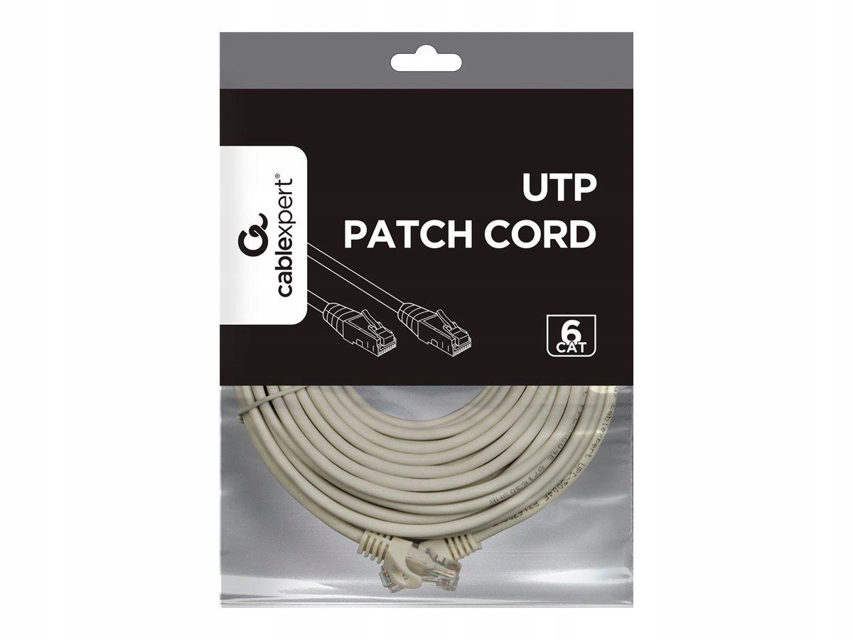 Gembird patchcord kat 6 zalewane końcówki 15m szary