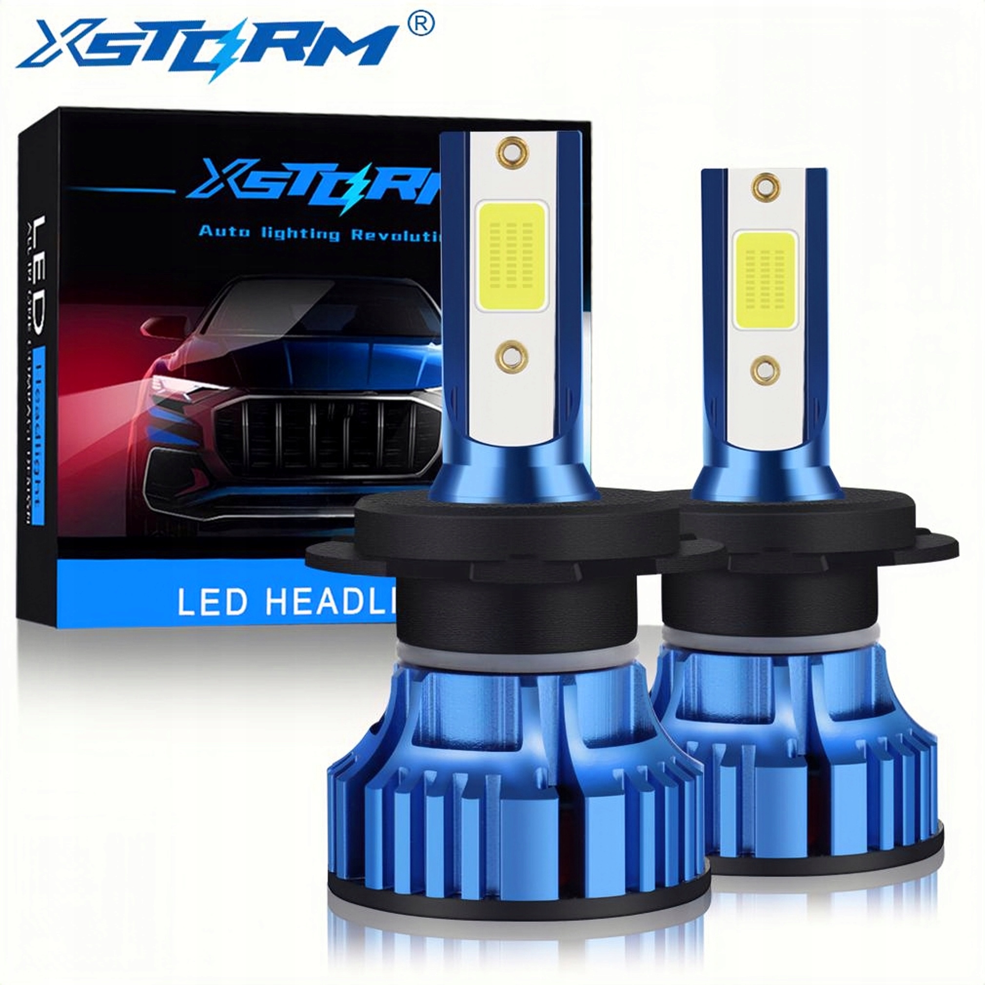 

Mini Żarówki Led H7 Xstorm 20000LM Canbus 100W Moc