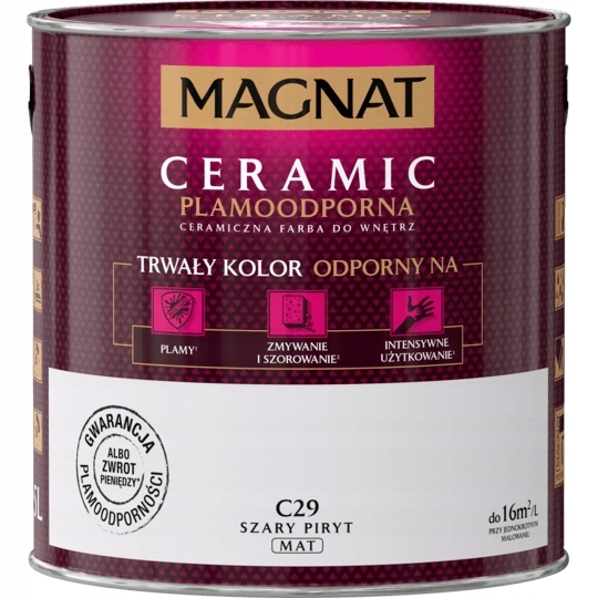 

Magnat Ceramic 2,5l Szary Piryt C29
