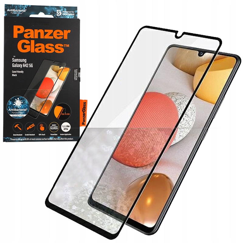 

Szkło do Galaxy A42 5G, PanzerGlass AntiBacter