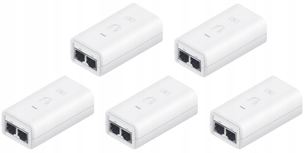 Ubiquiti POE-24-24W-5P, Gb PoE Injektor, 24V/1A (24W) 5-pack
