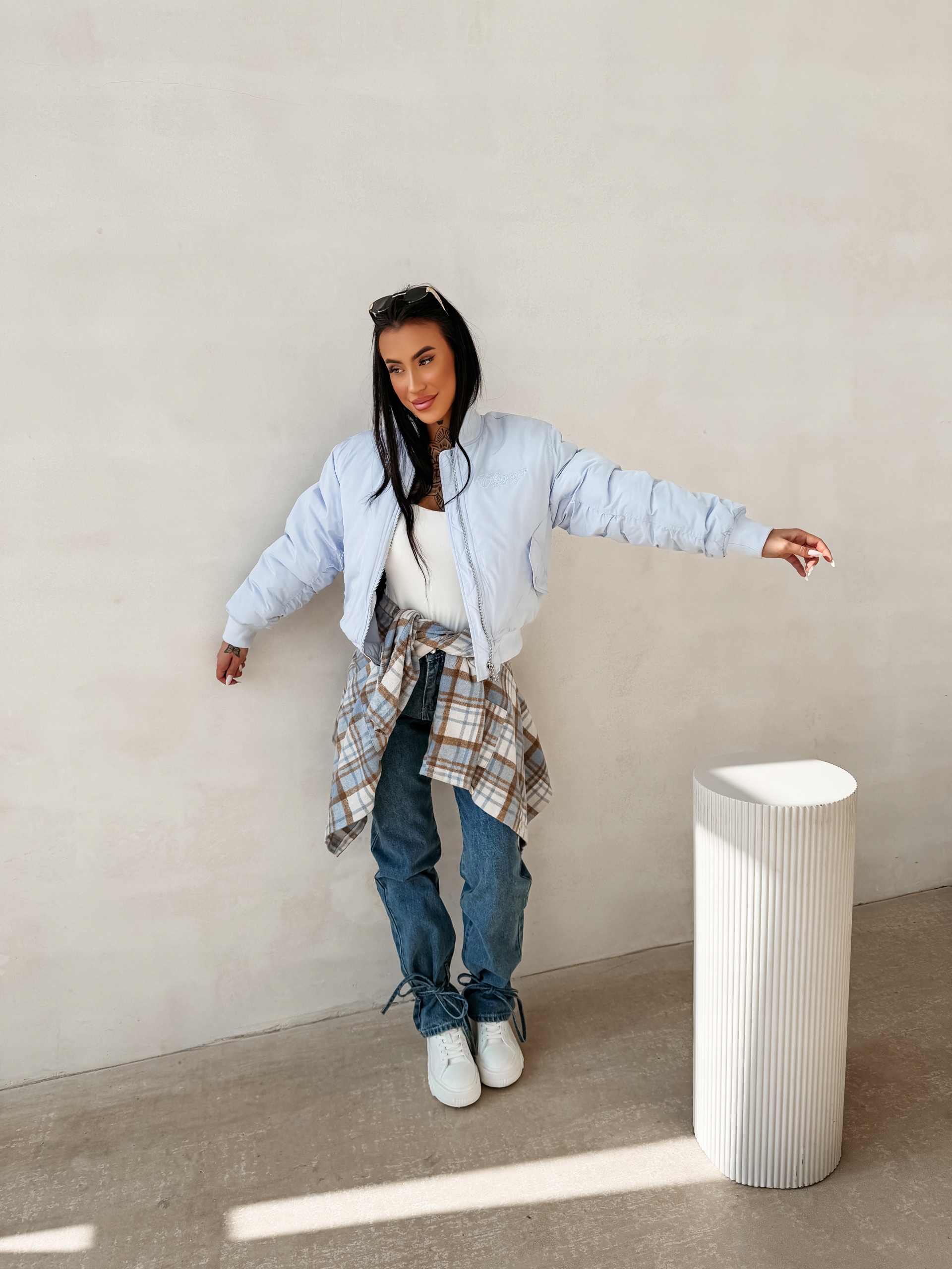 Dámská Bunda Moonkao Olavoga Modrá