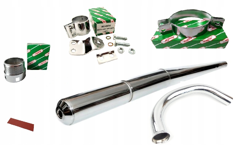 Nový Duells Sada Výfuků Tlumič Mz Etz 251