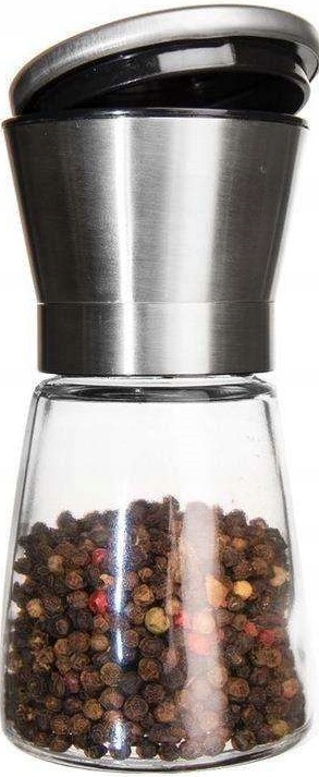 

Młynek do przypraw pieprzu soli ręczny szklany