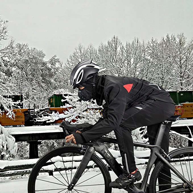 Spodnie rowerowe ciepłe do -10°C ROCKBROS YPK009 M Model Spodnie kolarki czarne