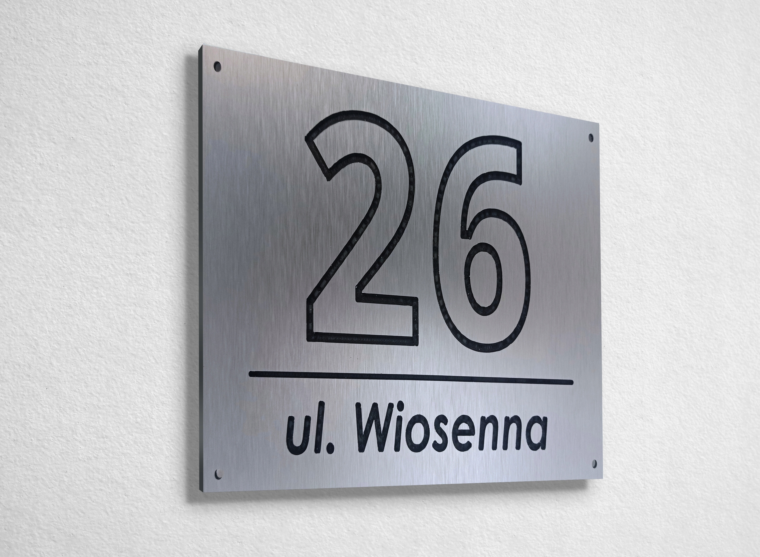 Tablica, tabliczka adres dom dibond szczotkowany Kod producenta 1